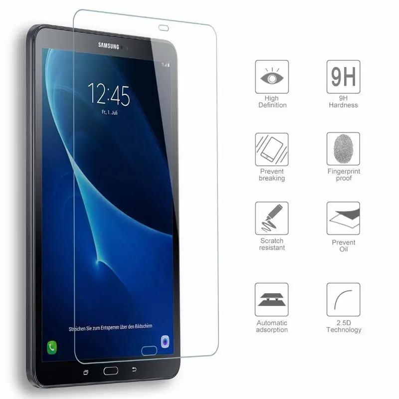 Закаленное стекло 9H для Samsung Galaxy Tab A A6 10 1 2016 Защита экрана дюйма планшета с