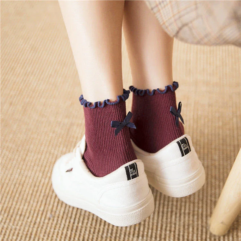 Женские бандажные хлопковые носки в японском стиле для скейтборда забавные