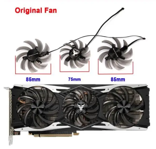 Оригинальный охлаждающий вентилятор для GAINWARD RTX2080 RTX2070 RTX2060 PHOENIX/GS видеокарта