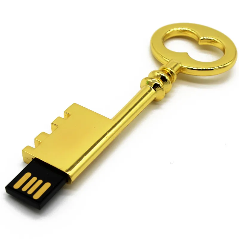 TEXT ME Beautiful Gold key usb 2 0 4G 8G 16G флеш накопитель 32G креативный подарочная палка|USB
