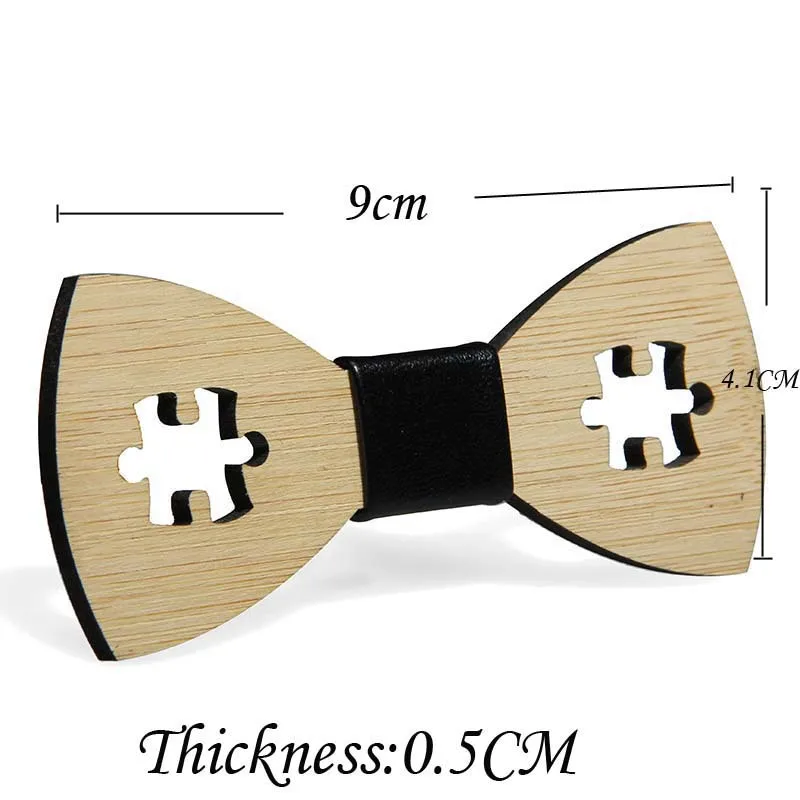 Wood Fashion Moustache Bow Tie Men Accessories Glassess tobacco pipe Bowtie Best Gifts For father wedding anniversary | Аксессуары для
