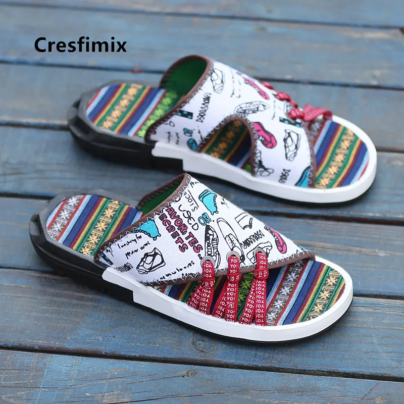 

Cresfimix chanclas de mujer; Мужские модные высококачественные белые шлепанцы; Мужские красивые удобные пляжные и уличные летние Вьетнамки; a5756