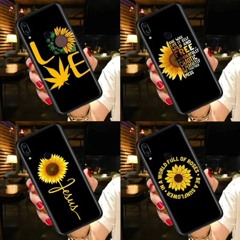 

Phone Case For Xiaomi Redmi Note 4 4x 5 6 7 8 pro S2 PLUS 6A PRO Sunflower Jesus Christ