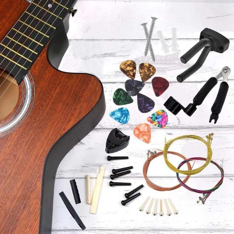 

Guitar String Tool Set Wall Hook Guitar Three-In-One String Winder