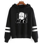 Толстовка в стиле Харадзюку Hunter X Hunter, толстовка с капюшоном Killua Zoldyck, Аниме Манга, свободная толстовка с капюшоном, пуловер, одежда
