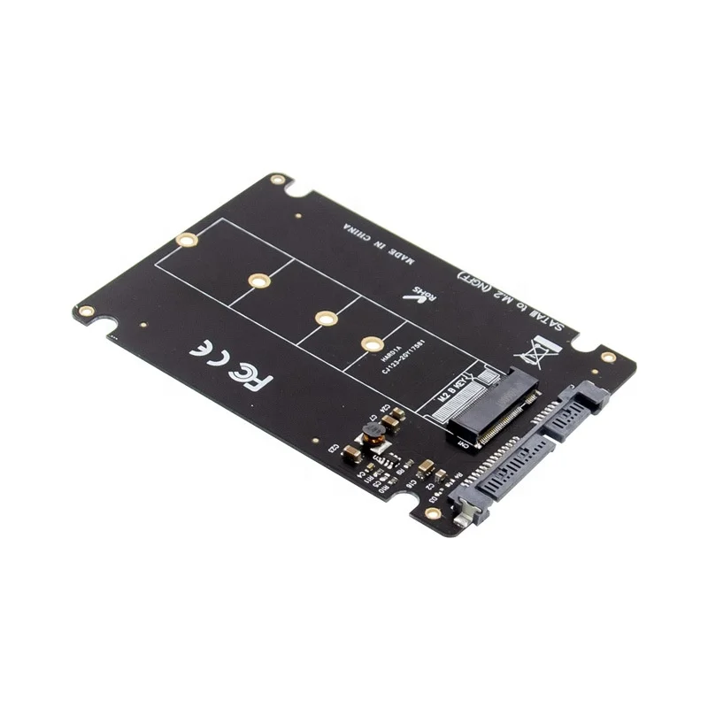 B + M Key M.2 NGFF SSD на 2 5 SATA 6 ГБ/сек. адаптер карта с корпусом M2 bkey sata чехол | Компьютеры и