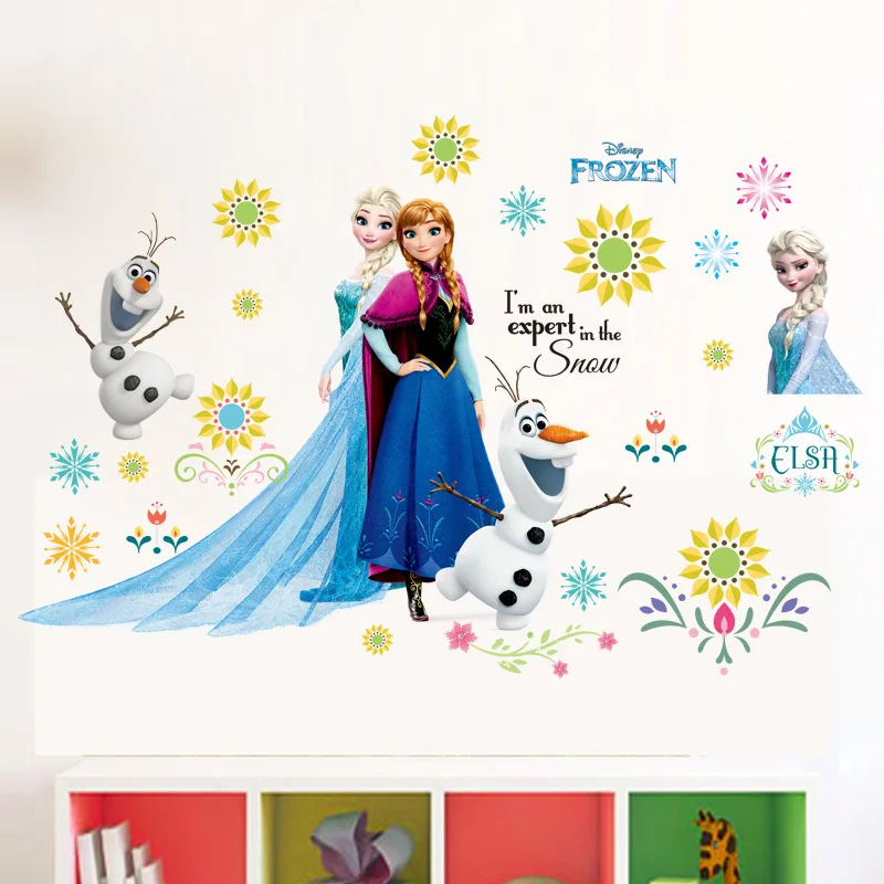 

Authentic Disney C043 Frozen Sticker Princess Cartoon Wall Sticker Children Room Girl Bedroom Nursery Sticker