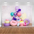 Фон для портретной фотосъемки новорожденных пончики кирпичная стена первый день рождения пончик вечерние фон для фотосъемки студийный реквизит
