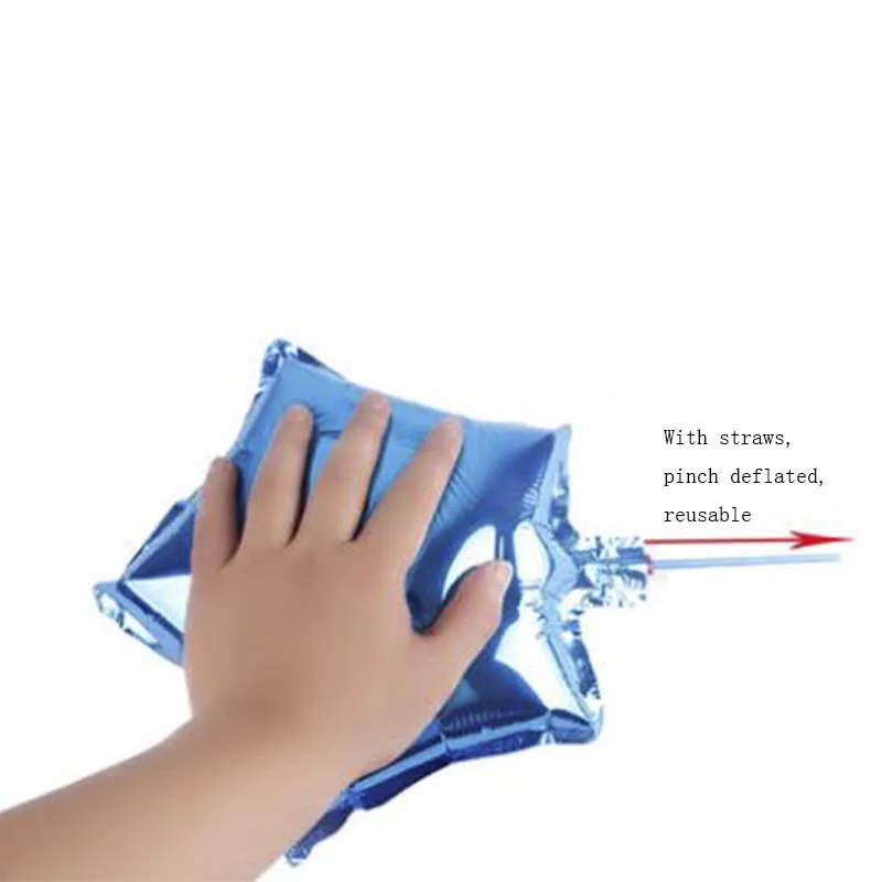 10 дюймов алюминиевая мембрана пентаграмма труба фольги Воздушные шары воздушный