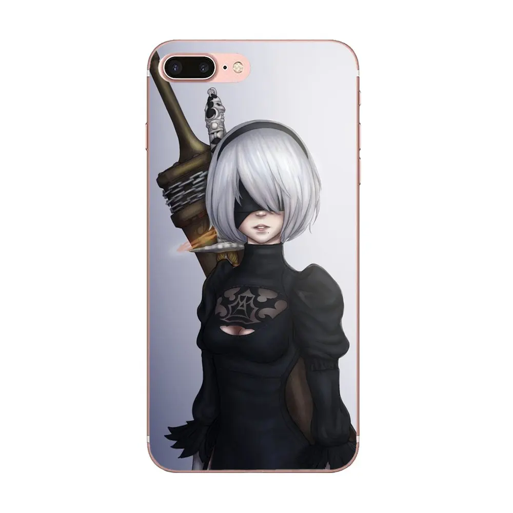 Водонепроницаемый № 2 Тип B 2b Nier Automata Мягкий защитный чехол для Apple iPhone 4 4s 5 5C 5S SE 6 6S