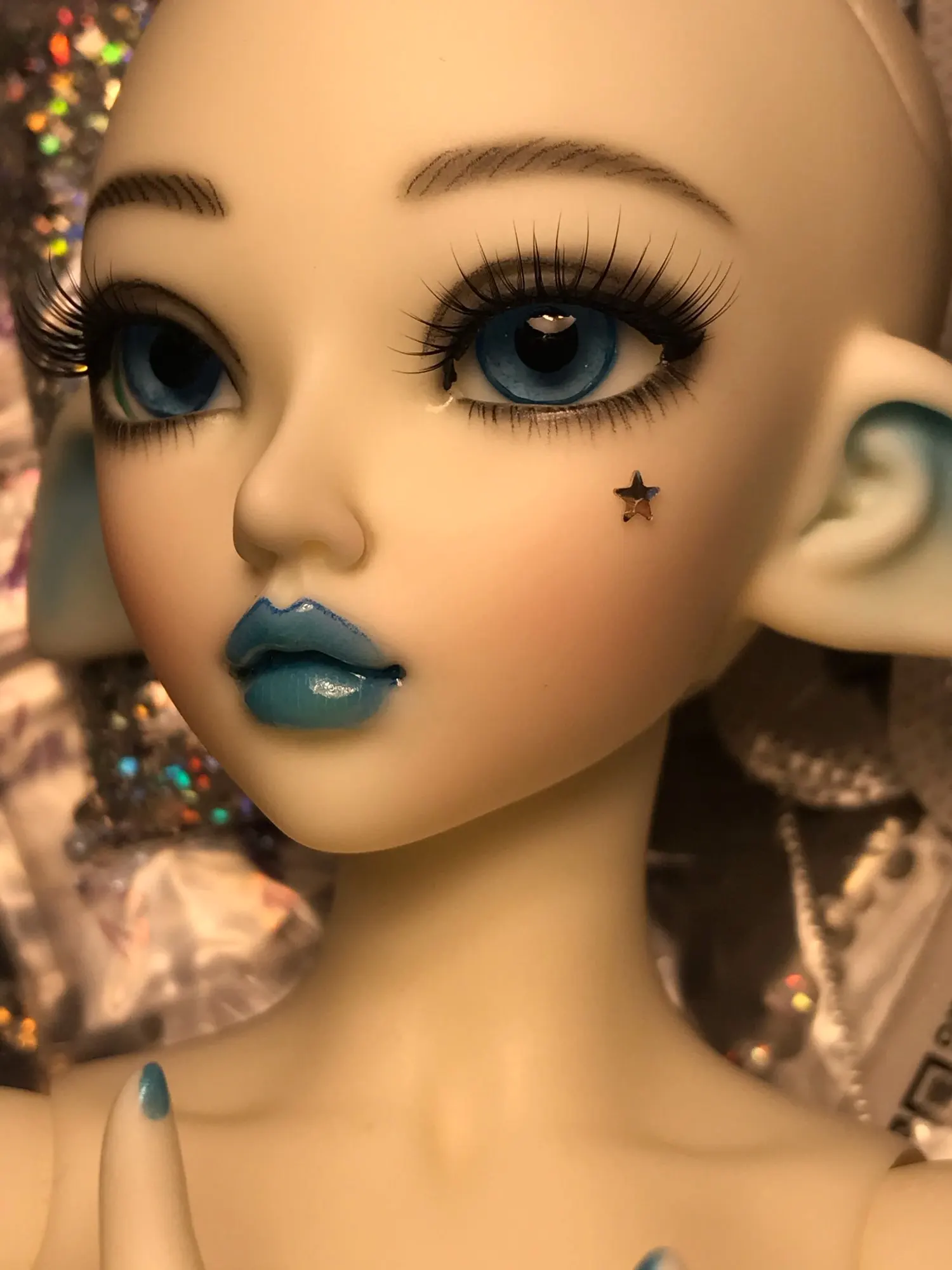 1/4BJD кукла чокер версии Elf Бесплатная доставка глаз можете выбрать цвет глаз|dolls