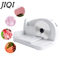 jiqi electric mutton rolls meat slicer mincer automatic beef lamb potato slice knife bread food cutter grinder machine 100w eu