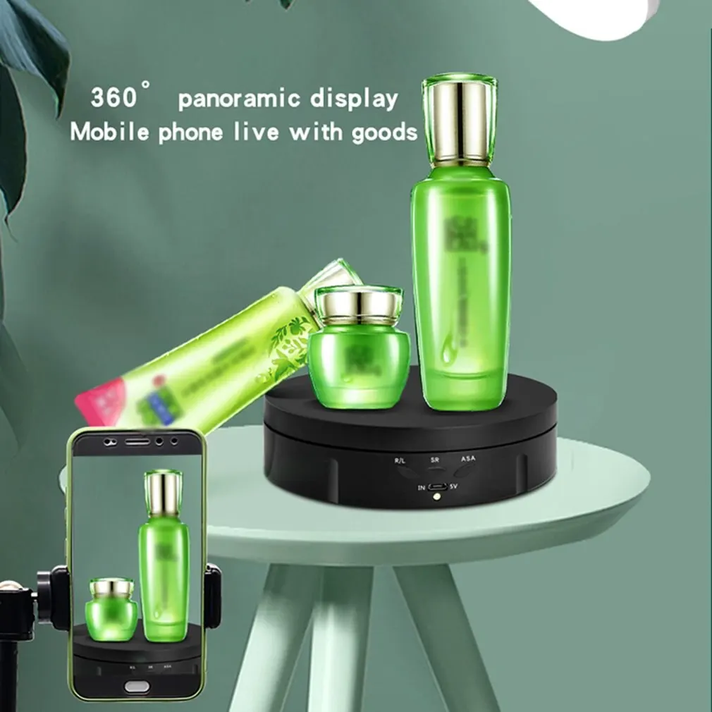 

High Power Electric Rotating Jewelry Display Stand Base Jewelry Organizer Turntable Jewellery Packaging Display Box