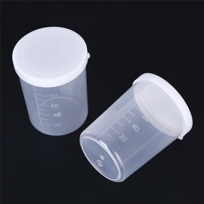

100ml Plastic Liquid Measuring Cups Lab Supplies Transparent Laboratory Test Measuring Jug Graduated Beaker Container