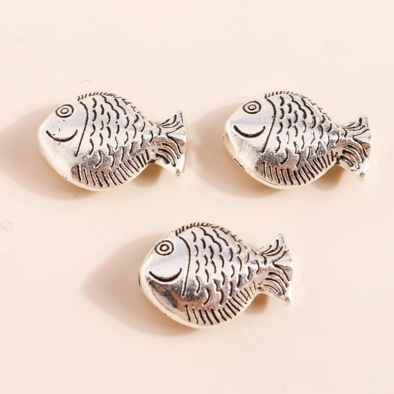 

5pcs 14*20mm Charms diy Pendants Alloy Fish Connectors Beads for Bracelets Making Accessories Animal Charms for Jewelry Making