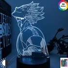 Ночник 3D в стиле аниме Haikyu Bokuto, светильник для спальни, украшение день рождения детей, подарок, гаджет с мангой, лампа Котаро бокуто, Haikyuu