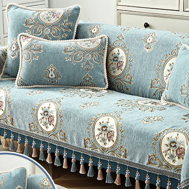 Роскошное покрывало в европейском стиле для кроватей нескользящее