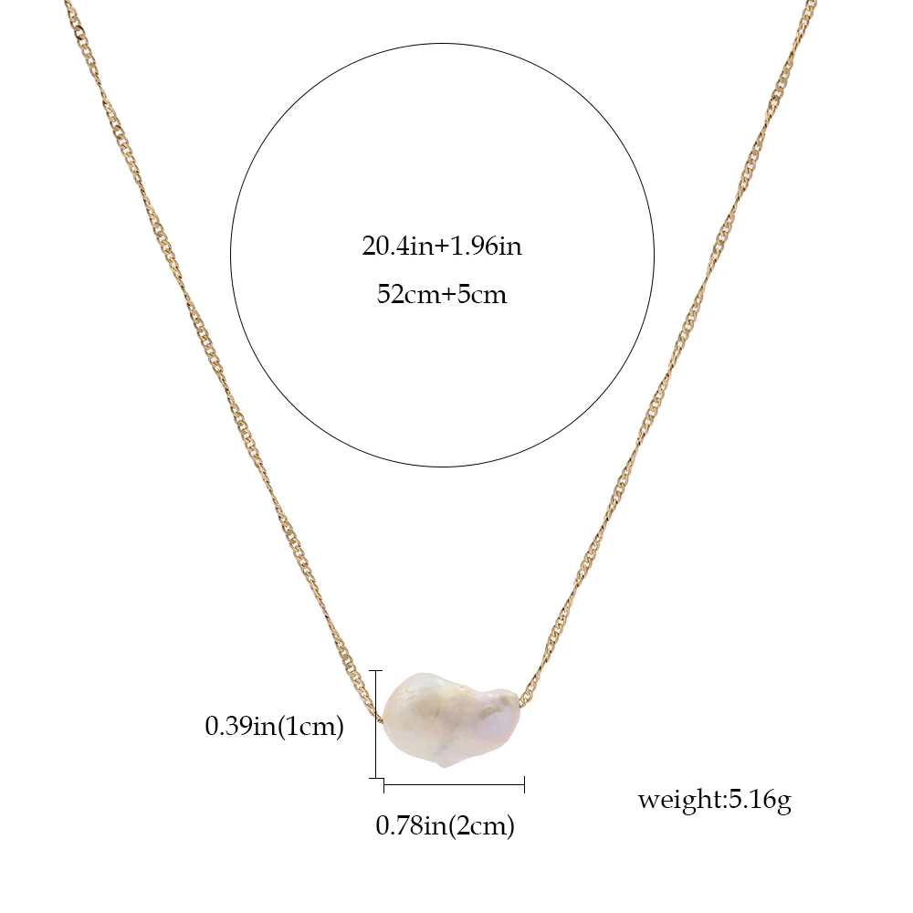 Простые неправильной формы большое колье с жемчужными подвесками