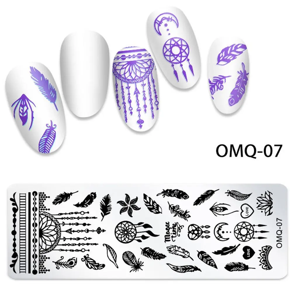 

Nail Printing Template Nail Stamping Plate Nail Image Plate DIY Printing Template Steel Manicure Tools