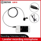 BOYA петличный микрофон, всенаправленный мини-микрофон с клипсой для записи видео для Iphone, мобильных телефонов, Canon, Nikon, DSLR