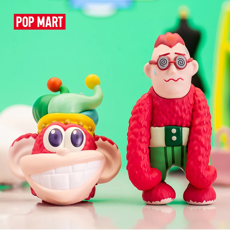 

POP MART CoolrainLABO Oh Face Series Blind Box Doll Binary Action Toys Figure Birthday Gift Kid Toy