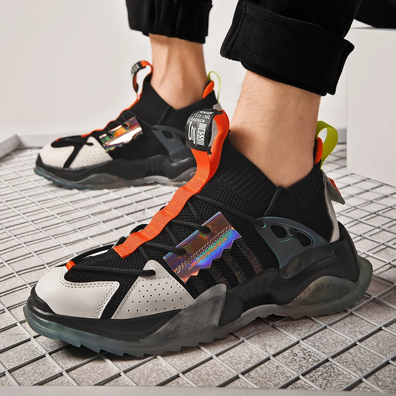 

New Balde Sport Shoes Breathable Running Shoes for Men Damping Wear-resistant Outsole Mens Jogging Sneakers Tenis feminino 39-44