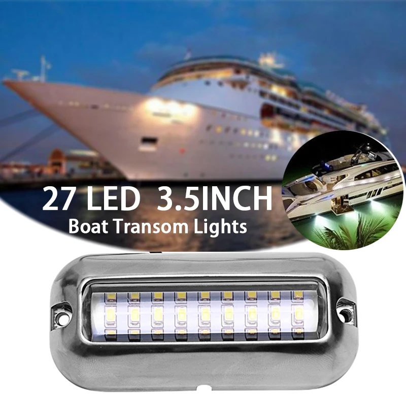Универсальный 3 5 дюймов 12 В Led 27 морской из нержавеющей стали под водой понтон