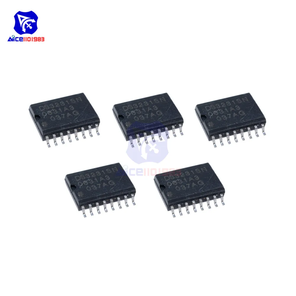 Diymore 5 шт./лот IC чипы DS3231SN DS3231 SOP16 формат даты и времени оригинальные Интегральные