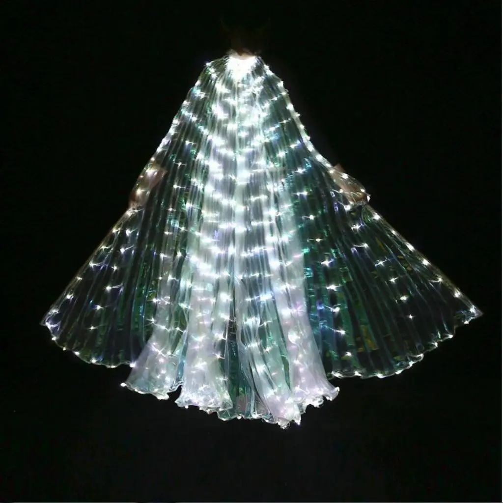 СВЕТОДИОДНЫЕ Светящиеся Крылья Исиды костюмы для танца живота с палочками |