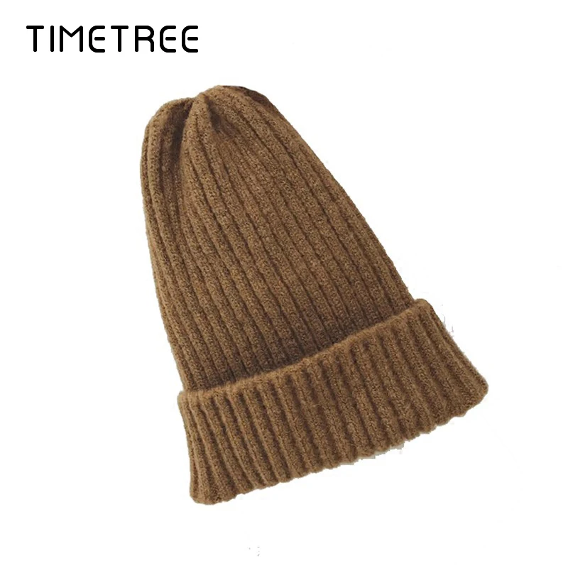 Новинка 2019 яркие вязаные шапочки облегающие шапки Уличная Повседневная теплая