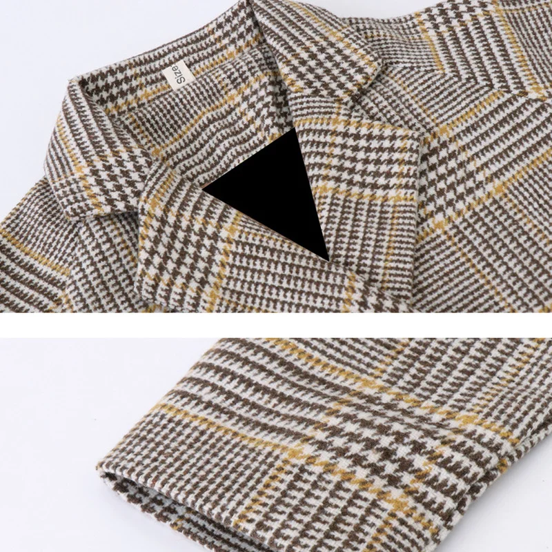 Детское длинное шерстяное пальто для девочек зимняя верхняя одежда детей