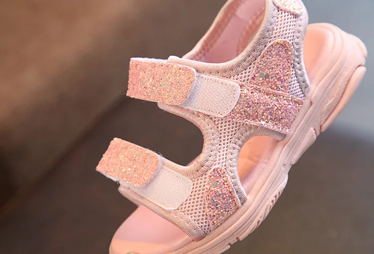 Новые модные летние сандалии с большим цветком обувь для маленьких девочек