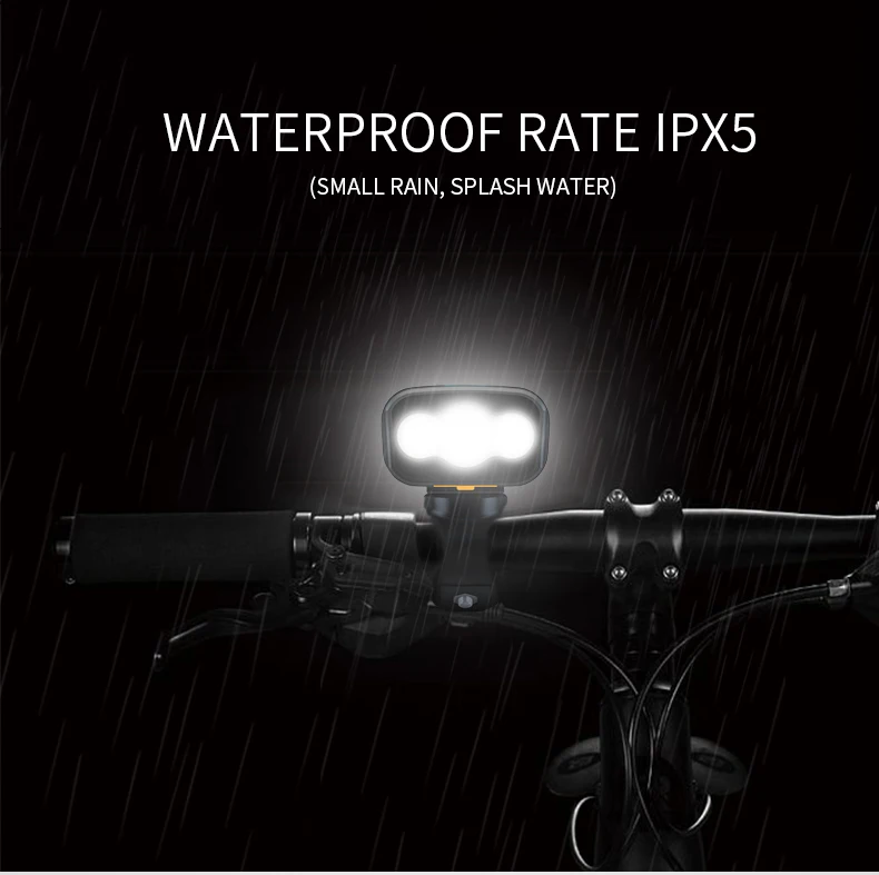 Фонасветильник велосипедный со встроенным USB зарядным устройством на 5200 мА · ч