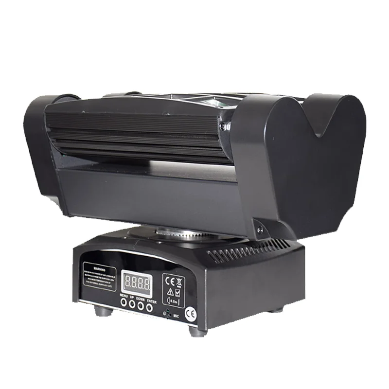 Скидка Сценический прожектор с движущейся головкой, светодиодный светильник-паук для дискотеки, 8X12W, RGBW, Dmx512, вращающийся световой луч для бара, клу...