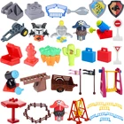 Блокировочные блоки большого размера, качели, Бигс-автобус, Обучающие игрушки, подарки для детей, совместимые модели аксессуаров большого размера
