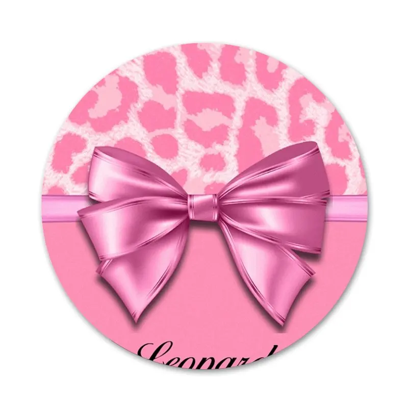 58 мм Красочные значки с леопардовым принтом украшения броши металлические для