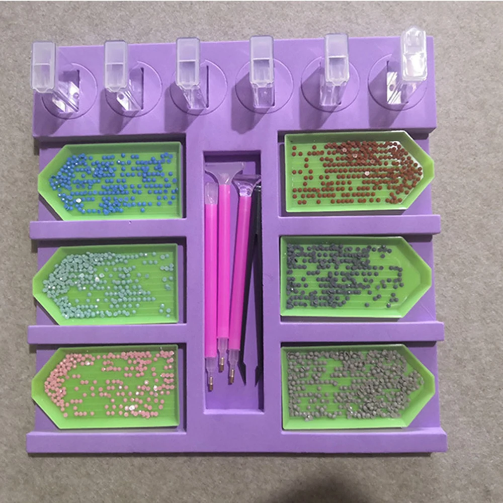 Алмазов картина лоток держатель Органайзер Diy наборы для алмазной живописи с