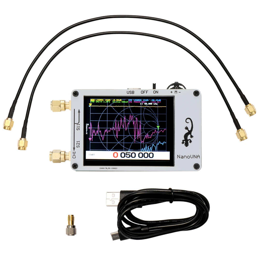 Векторный анализатор сети NanoVNA 50 кГц 900 МГц сенсорный экран HF VHF UHF 2 8 дюйма