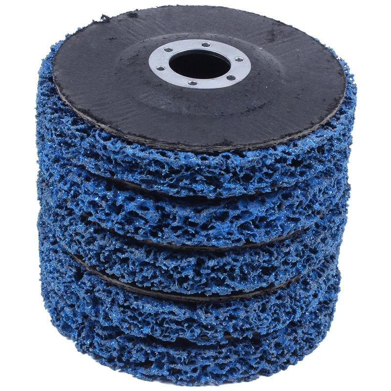 

5Pcs Blue 115Mm Polishing Wheel Paint Rust Removal Clean Angle Grinder Discs For Abrasive Tools