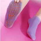 1 пара женских носков для йоги быстросохнущие Нескользящие силиконовые спортивные носки для пилатеса и балета для фитнеса эластичные дышащие хлопковые носки