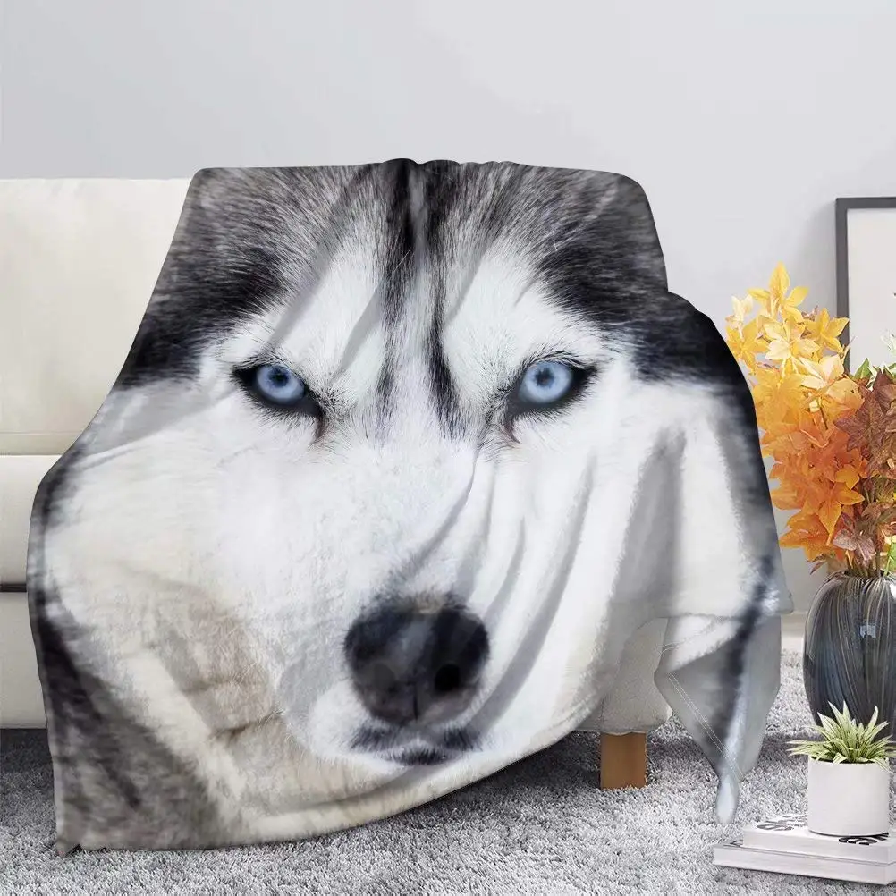 

Одеяло из микрофибры с принтом волка, 60x80 дюймов