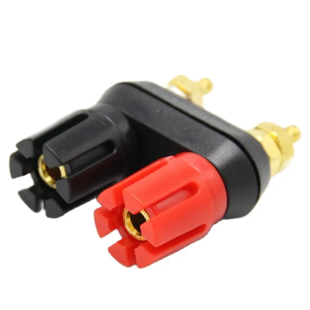 

Dual Output 4mm Banana Socket Binding Post For Speaker Amplifier Terminal 1Pcs
