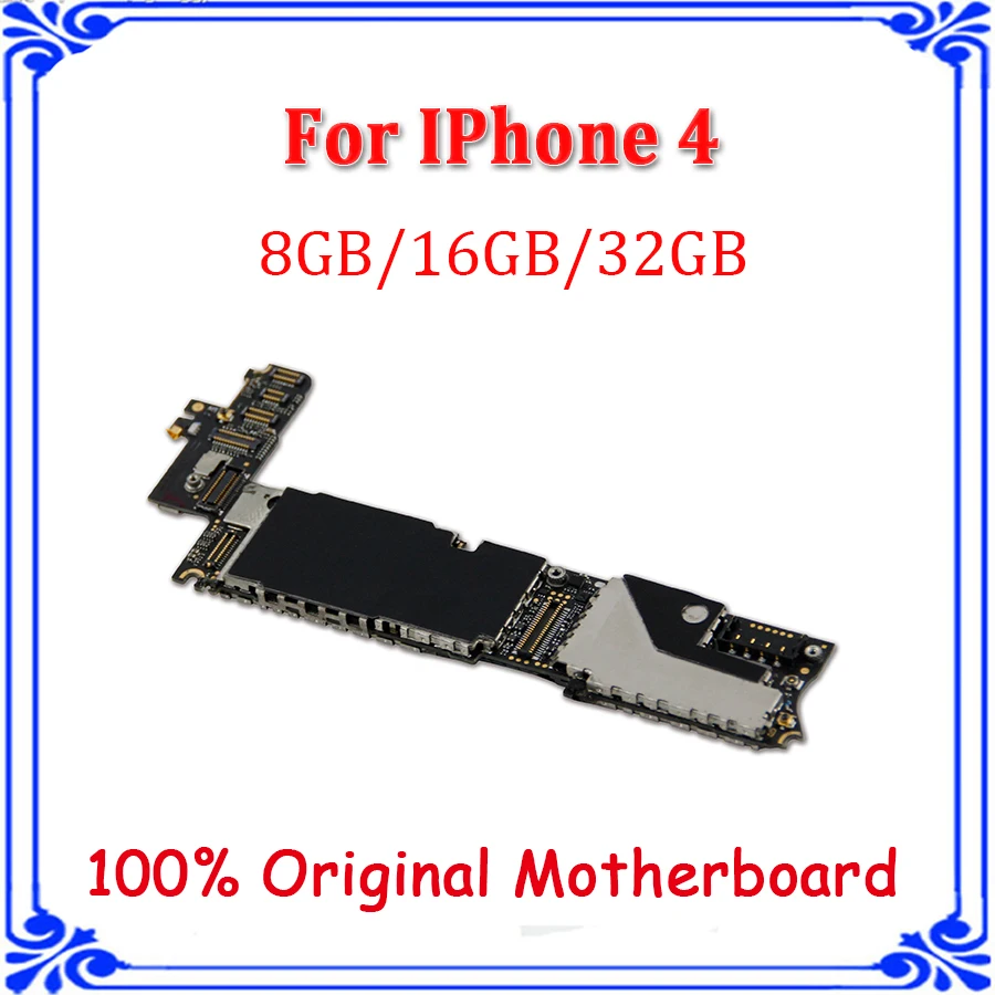 8 ГБ 16 ГБ материнская плата для iphone 4 4G материнская плата основная плата Материнская плата оригинальная разблокированная пластина MB