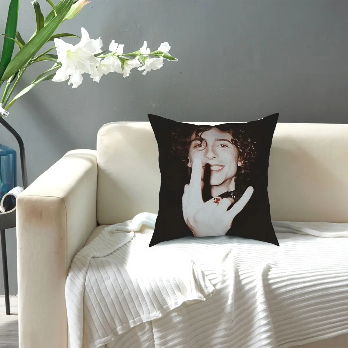 

Timothee Chalamet Throw Pillow Timothee Square Pillow Case Cushions for Sofa Awesome Pillowcover Home Decor