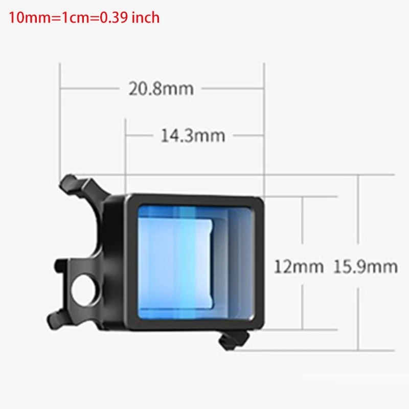 

67JA Drone Widescreen Movie Lens High Definition Wide Angle Camera Lens Fisheye Lens Compatible with Mavic Air 2 Accessories