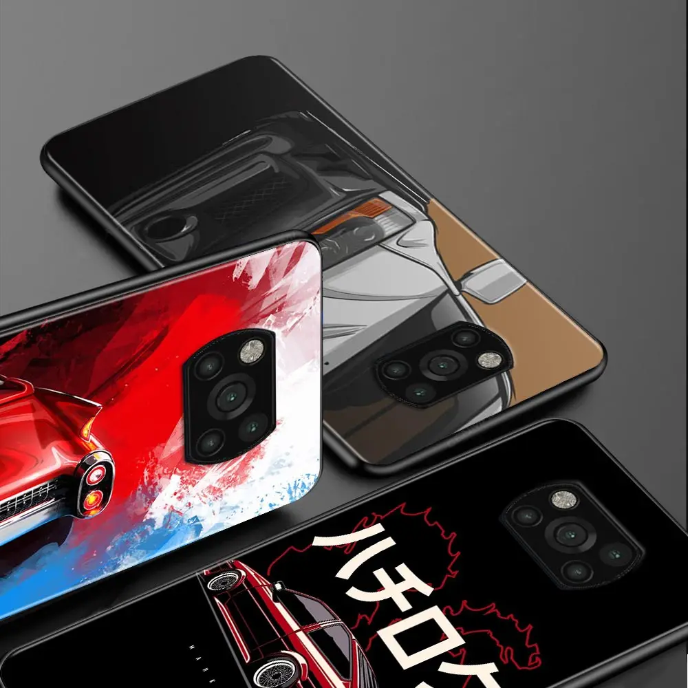 Case For Poco X3 NFC M3 Pro M3 F3 F1 Capa for Mi Note 10 Pro Caso For Xiaomi CC9 Pro A3 A2 Japan JDM Sports Car Pattern