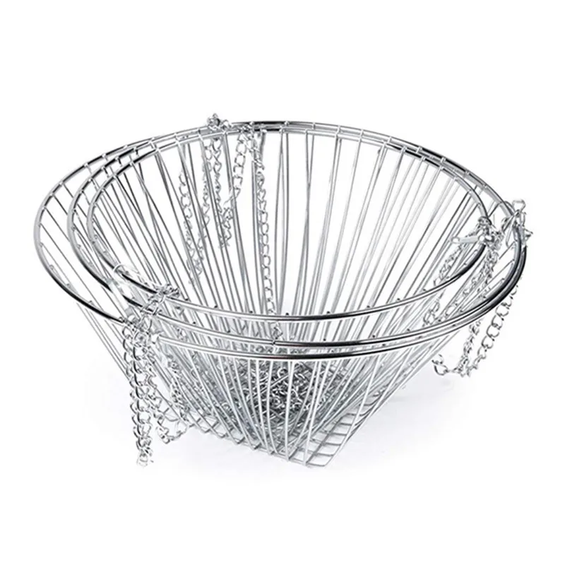 3 слойная подвесная корзина для фруктов и овощей Бытовые аксессуары складная