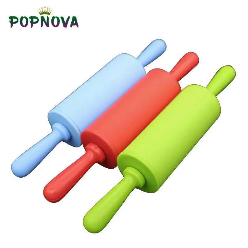 Антипригарная силиконовая Скалка пластиковая ручка инструменты для выпечки