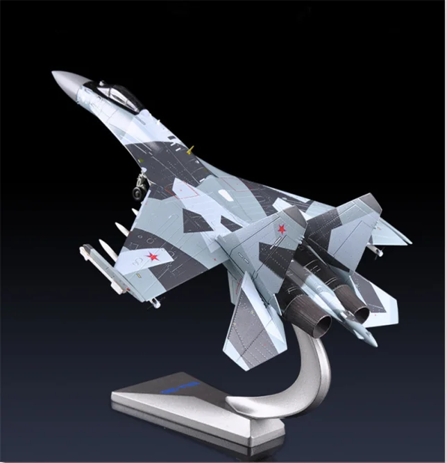 Camouflage color Модель игрушки 1: 72 Масштаб Sukhoi Su-35 Flanker-E/Super Flanker Fighter литой под давлением металлический сплав военная модель самолета игрушка для коллекции - Цвет: Camouflage color
