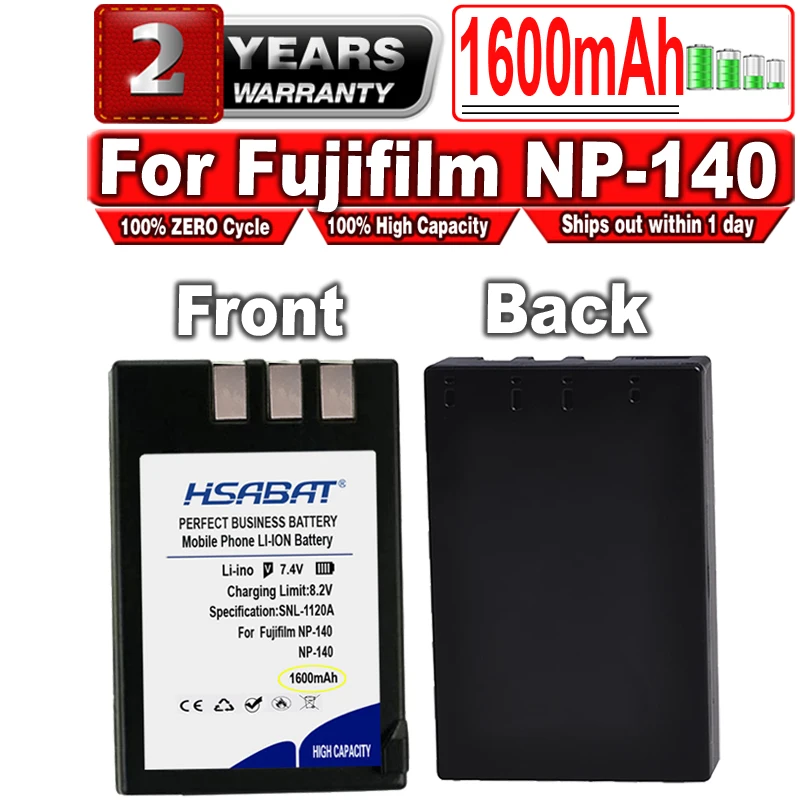 

HSABAT 1600 мА · ч NP-140 аккумулятор для Fujifilm NP-140 NP140 FNP-140 для камер Fuji FinePix S100FS, S200EXR, S205XR